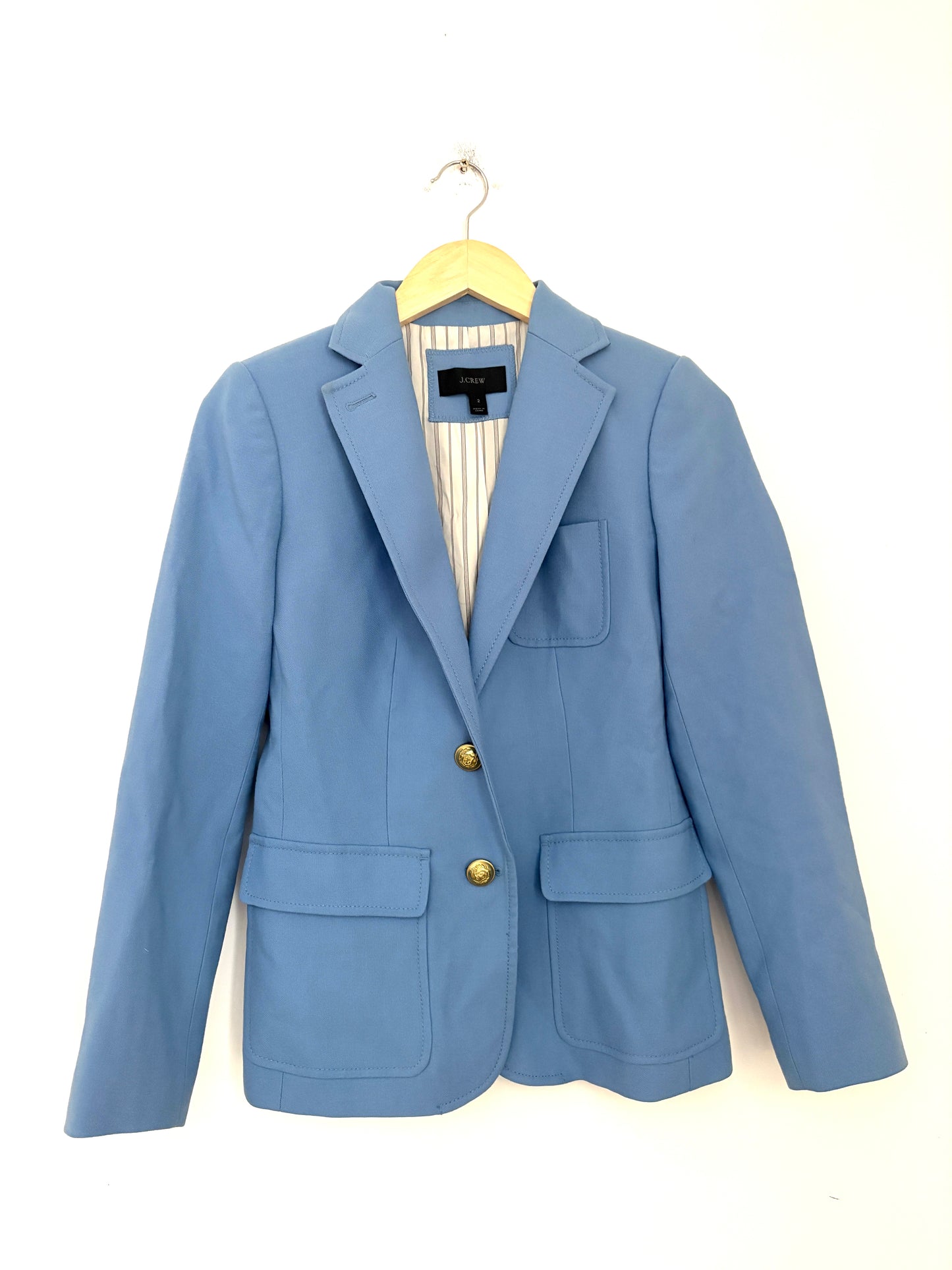 J.Crew Wool Blue Blazer UK 6