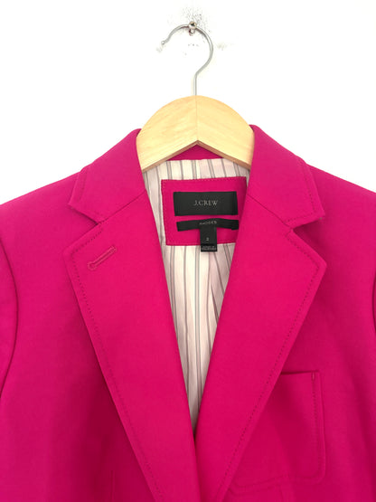 J.Crew Wool Fuschia Pink Wool Blazer UK 6