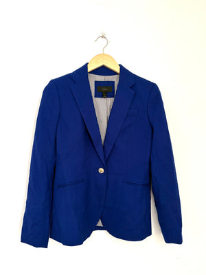 J.Crew Wool Royal Blue Blazer UK 6