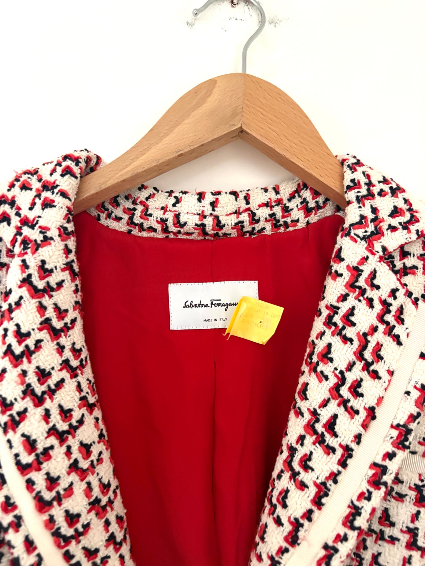 Ferragamo Patterned Boxy Jacket UK 6