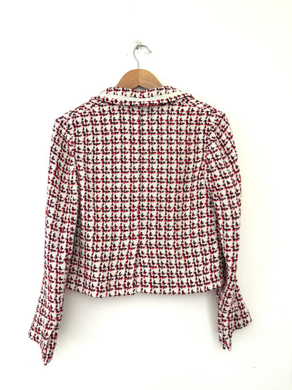 Ferragamo Patterned Boxy Jacket UK 6