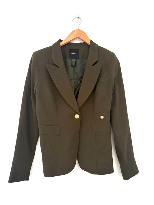 Smythe Classic Duchess Blazer In Army