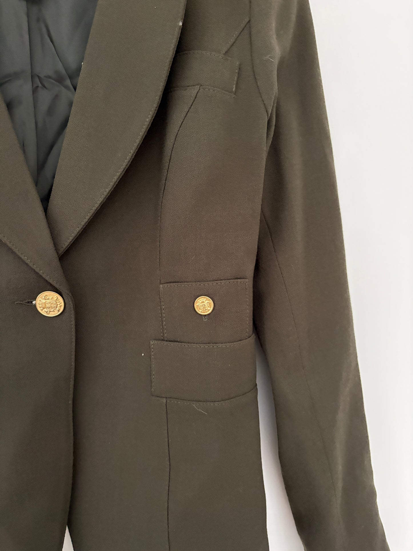 Smythe Classic Duchess Blazer In Army UK 12