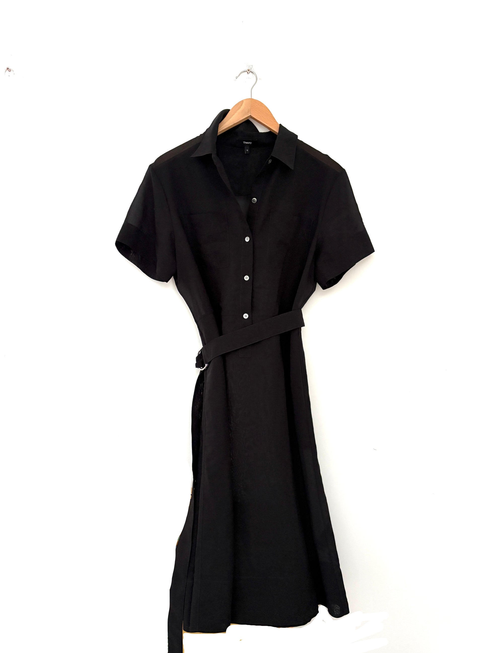 Theory Cotton Voile Shirt Dress