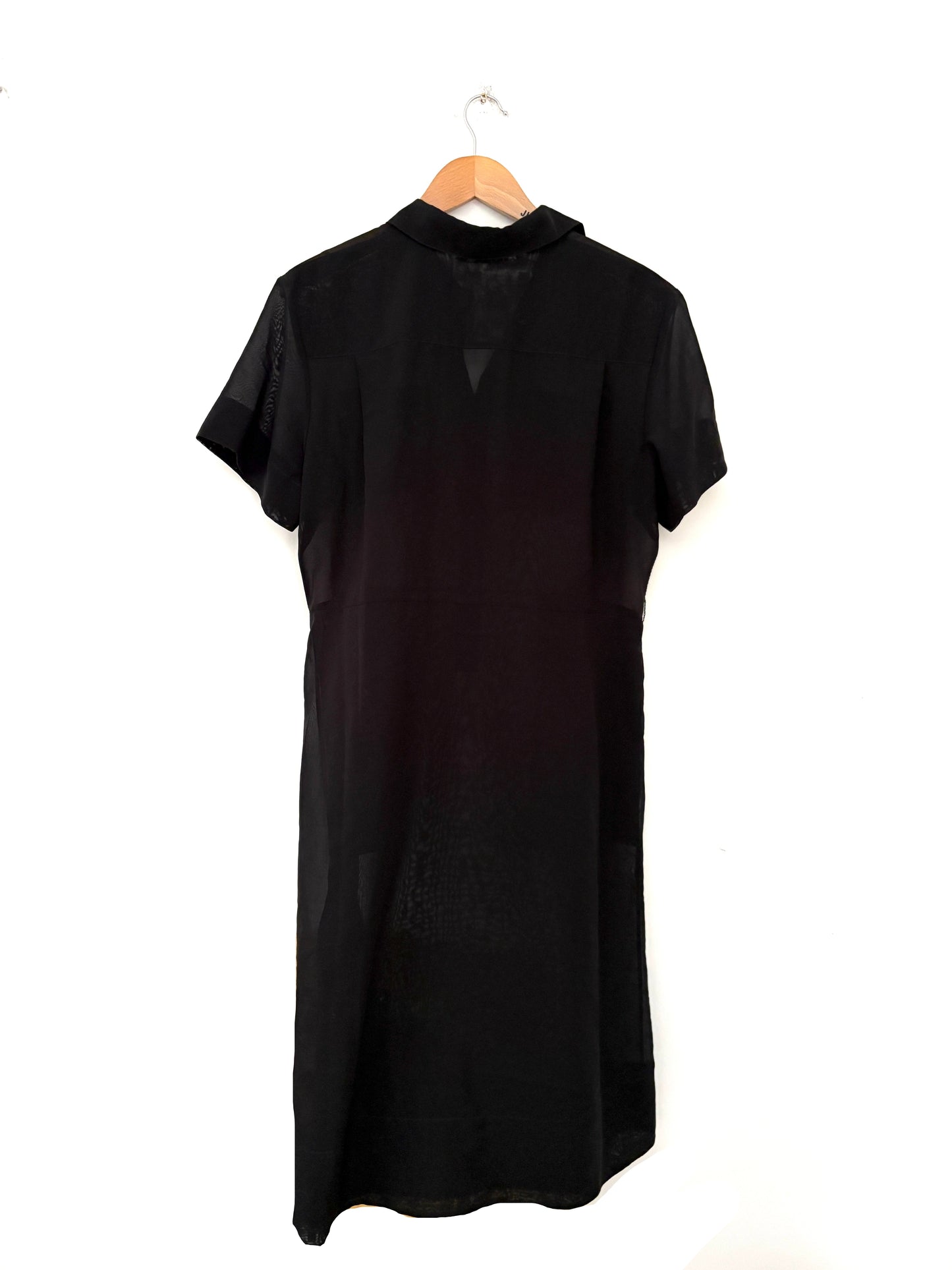 Theory Cotton Voile Shirt Dress UK 14