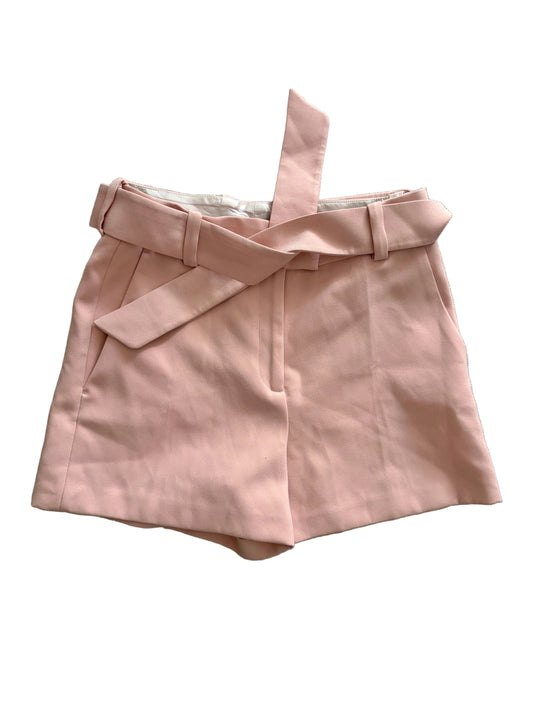 Maje Belted Crepe Shorts