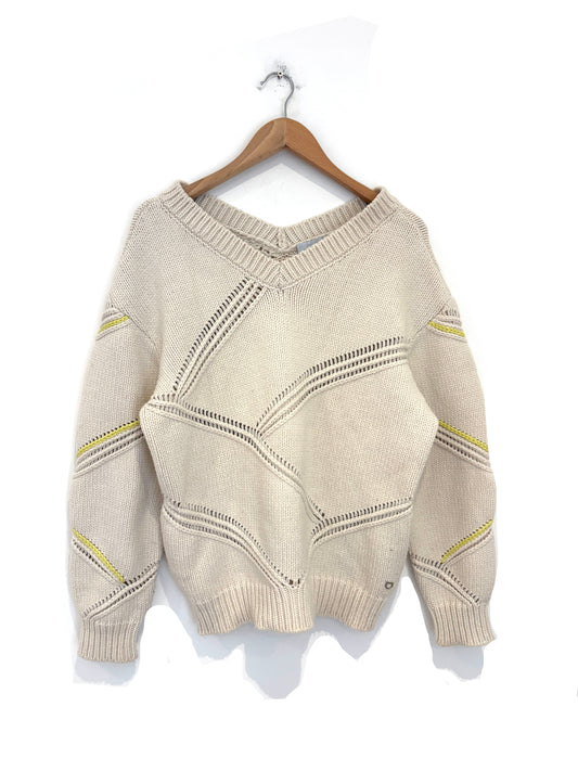 Salvatore Ferragamo Cream Knit
