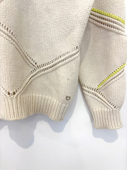 Salvatore Ferragamo Cream Wool Knit S