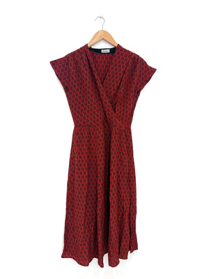 Salvatore Ferragamo Silk Printed Dress UK 8