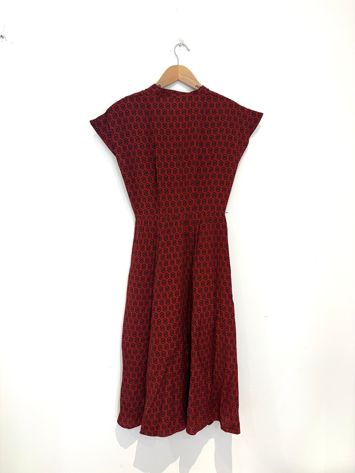 Salvatore Ferragamo Silk Printed Dress UK 8