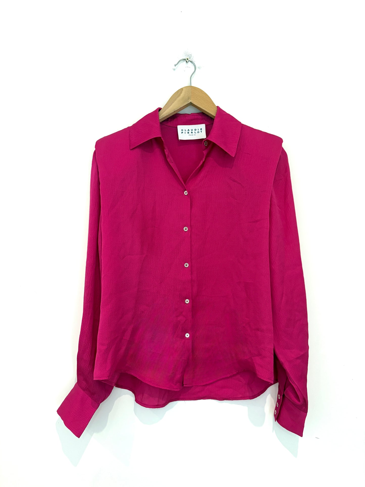 Claudie Pierot Fuschia Textured Shirt