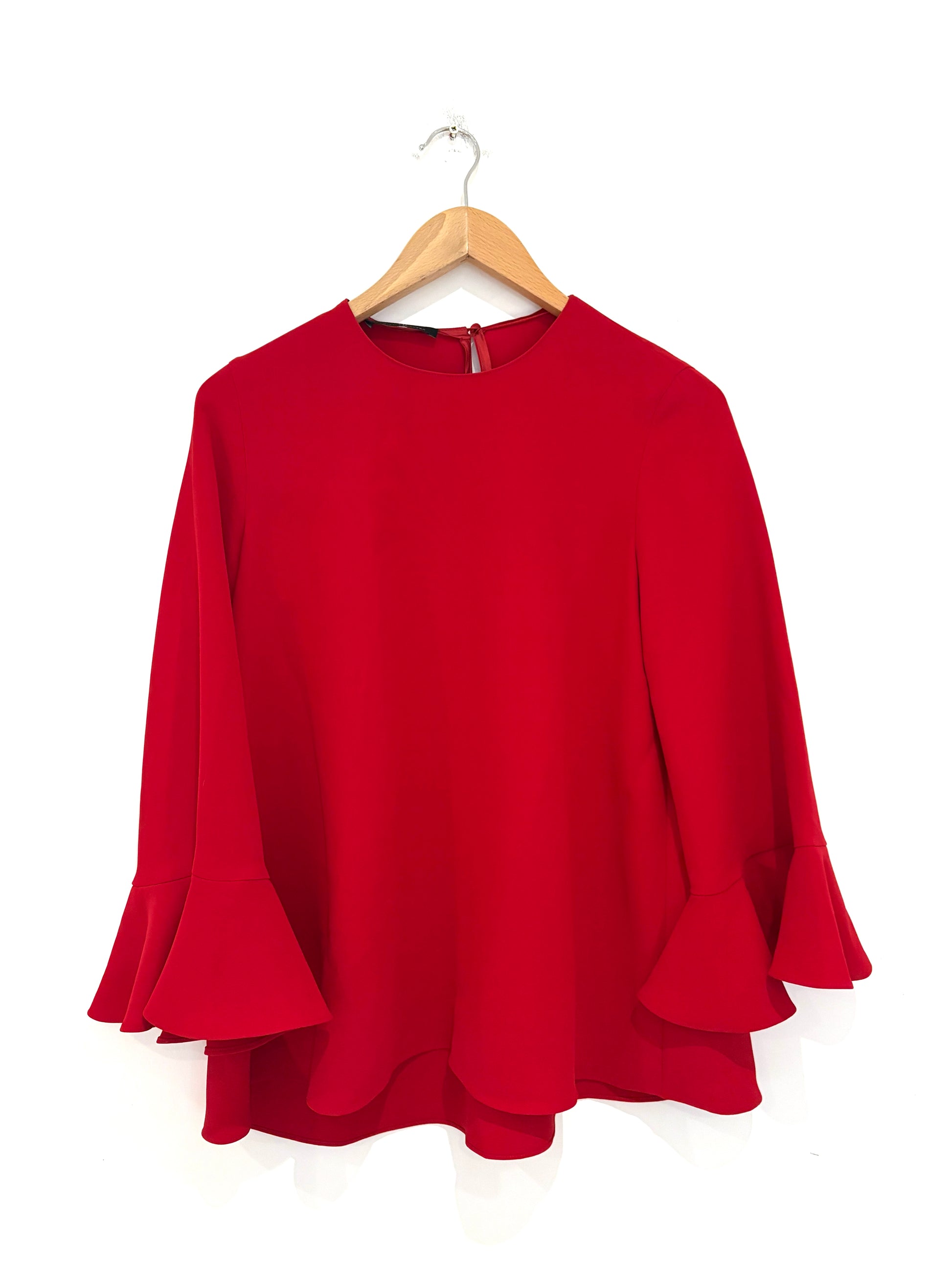 Caroline Herrera Red Blouse