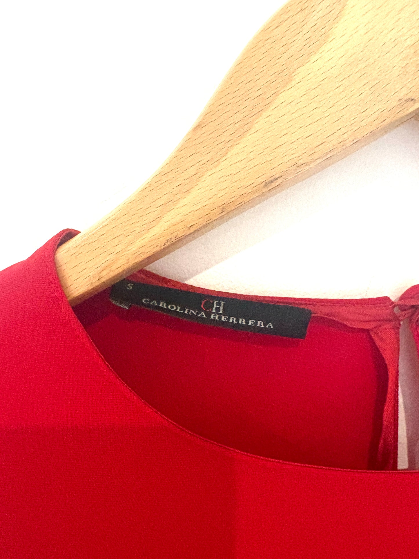 CH Carolina Herrera Ruffled Crepe Blouse S