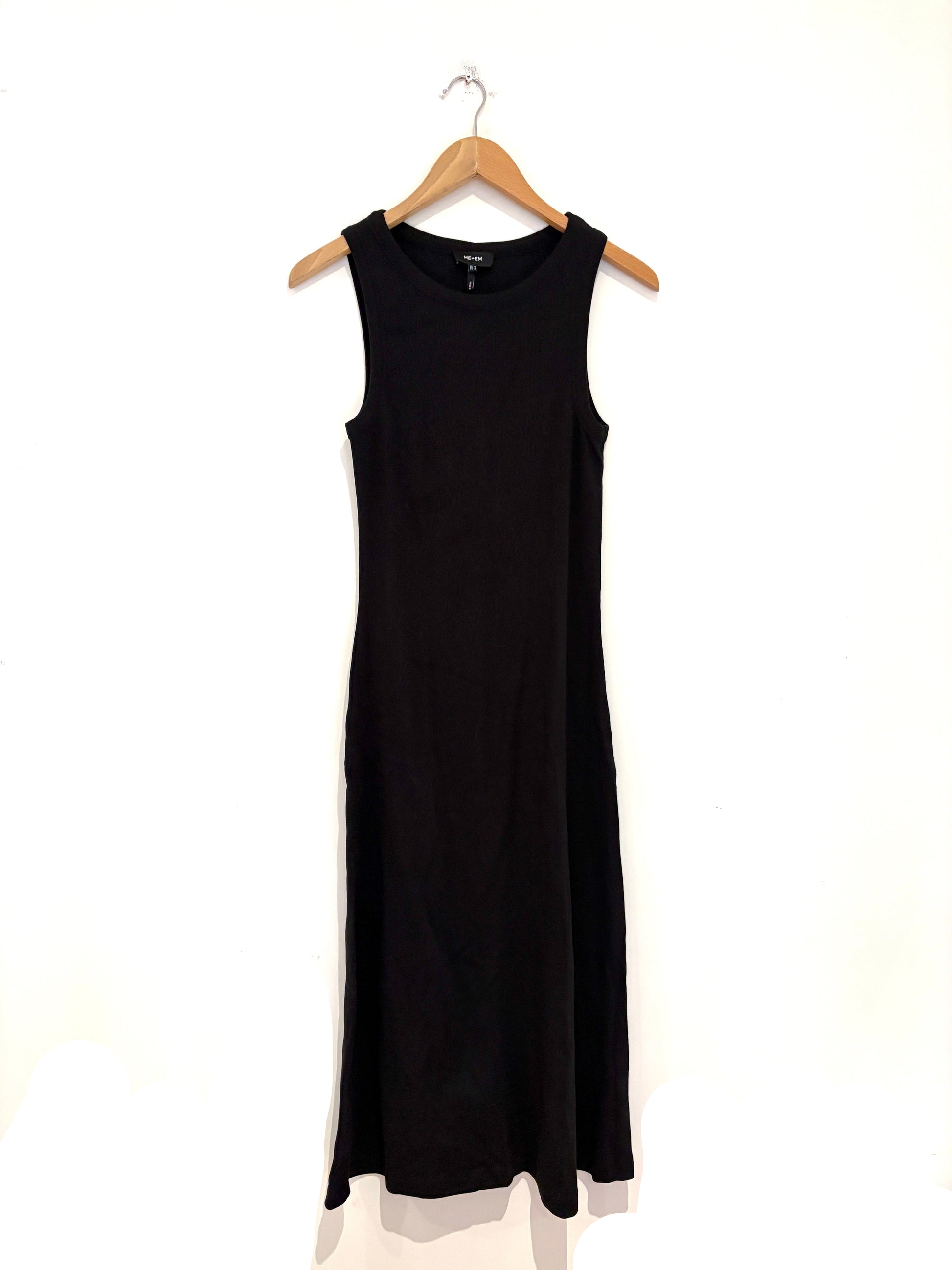 Me+Em Ultimate Vest Cotton Jersey Ribbed Midi Dress