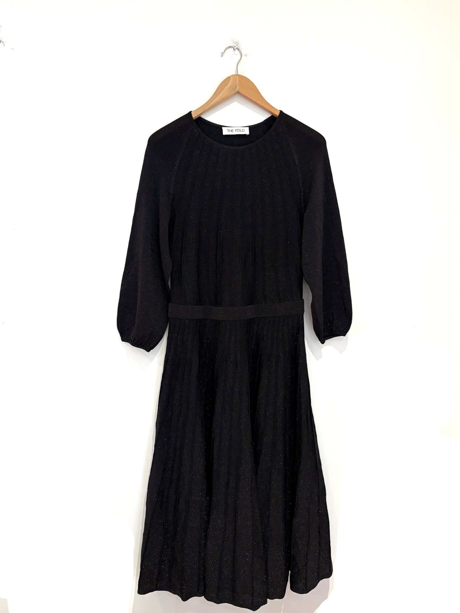 The fold glitter pleat dress 