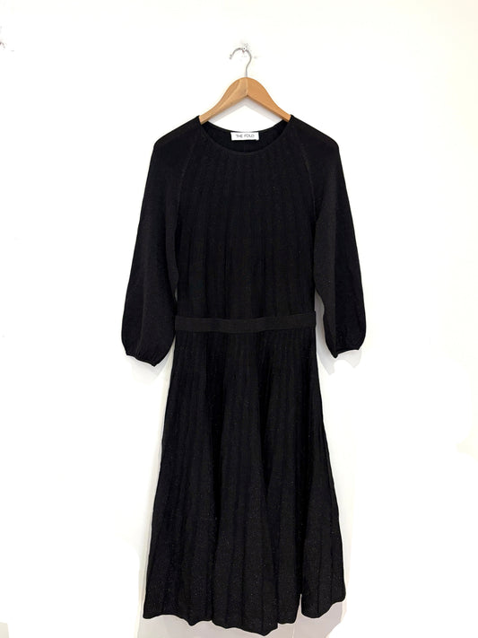 The fold glitter pleat dress 