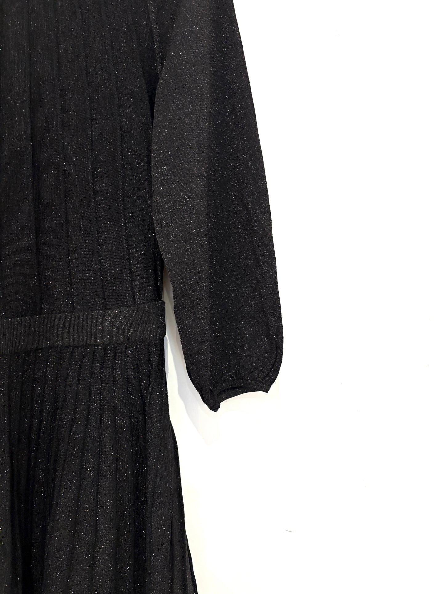 The Fold Glitter Pleated Dress UK 12