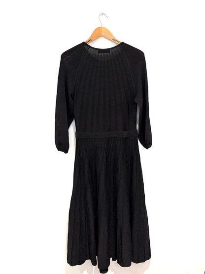 The Fold Glitter Pleated Dress UK 12