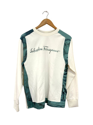 Salvatore Ferragamo Embroidered Logo Sweatshirt S