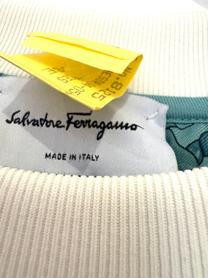 Salvatore Ferragamo Embroidered Logo Sweatshirt S