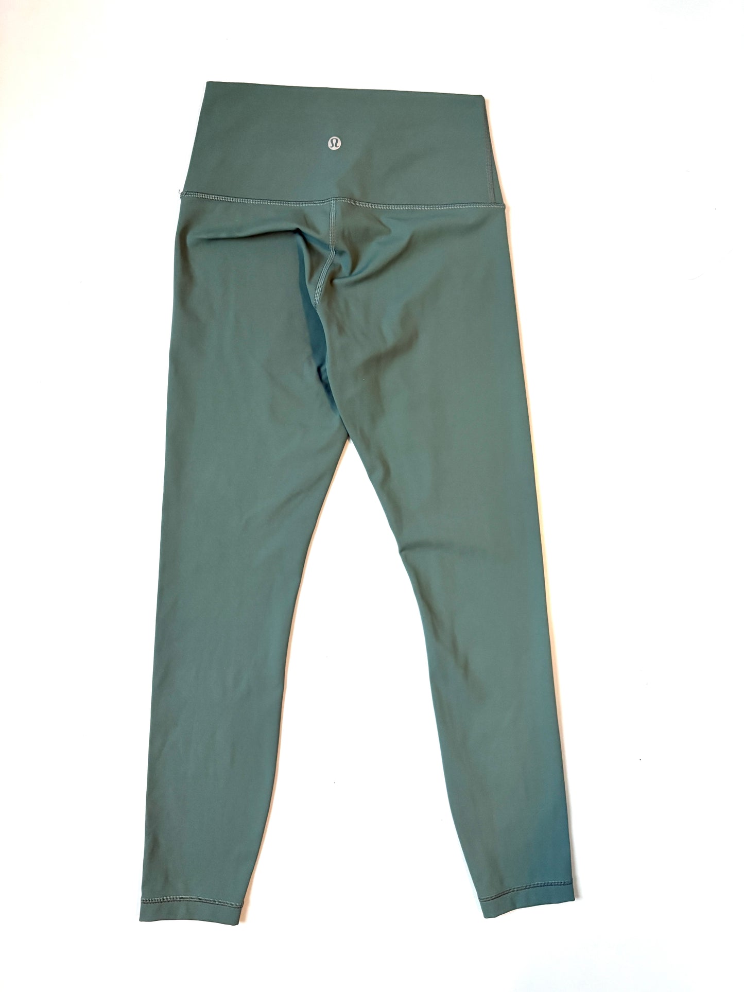 Lululemon Green Cropped Leggings 25" UK 8