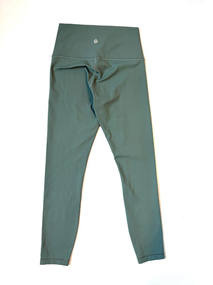 Lululemon Green Cropped Leggings 25" UK 8