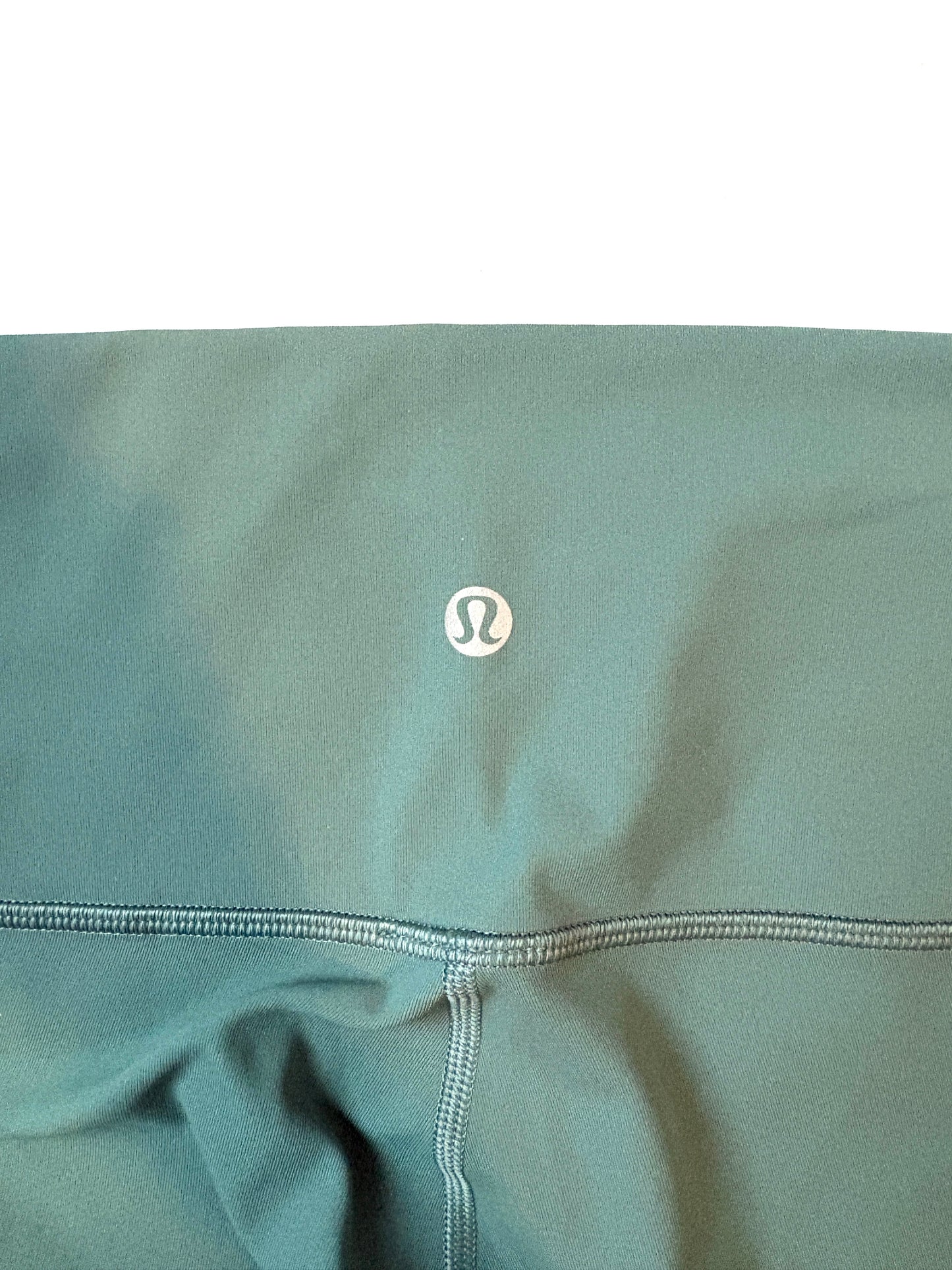 Lululemon Green Cropped Leggings 25" UK 8
