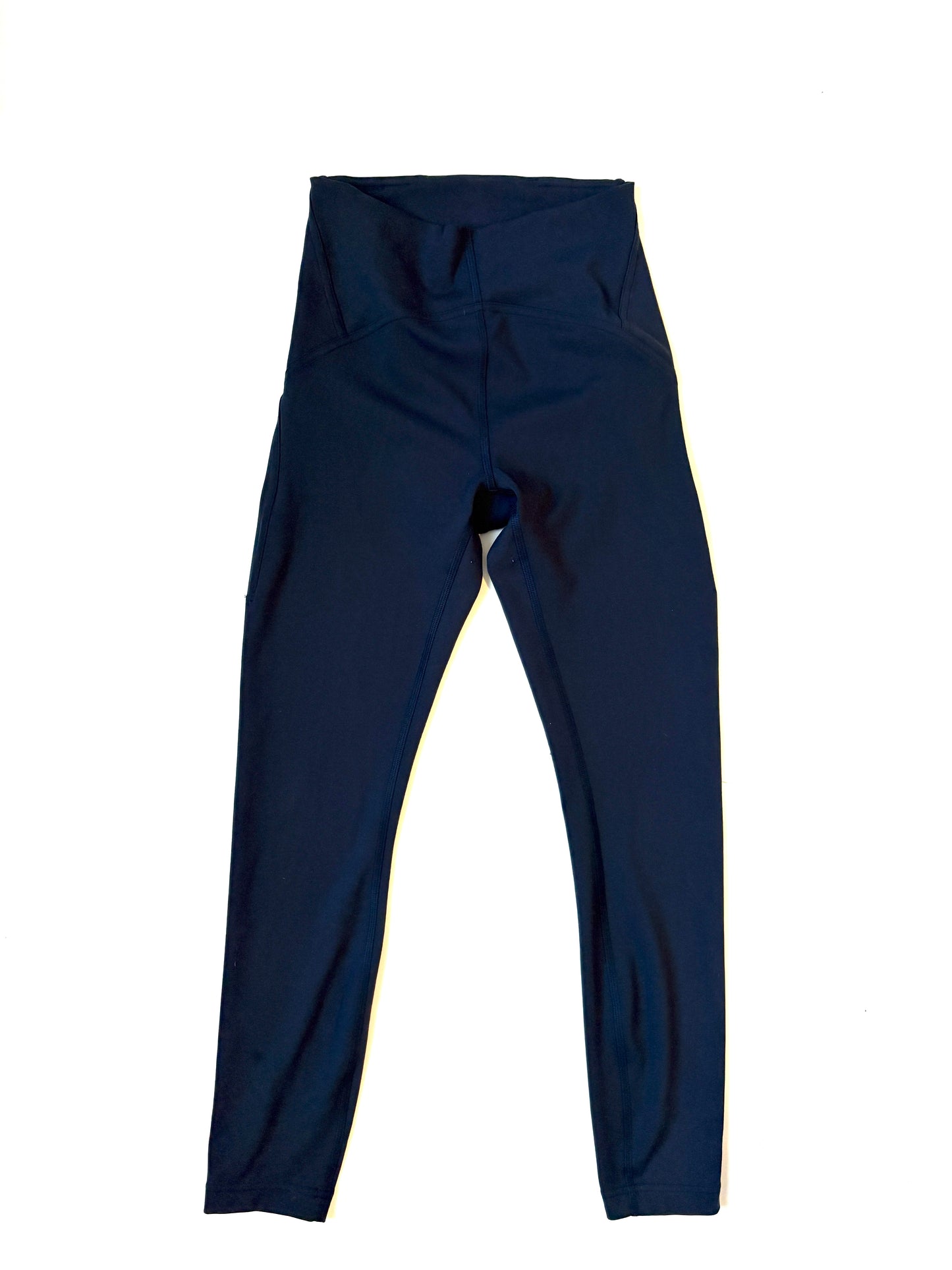Lululemon Navy Cropped Leggings 25" UK 8