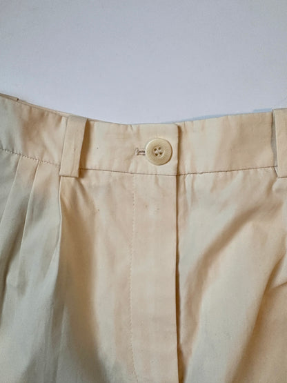 Claudie Pierlot Cotton Cream Trousers UK 14
