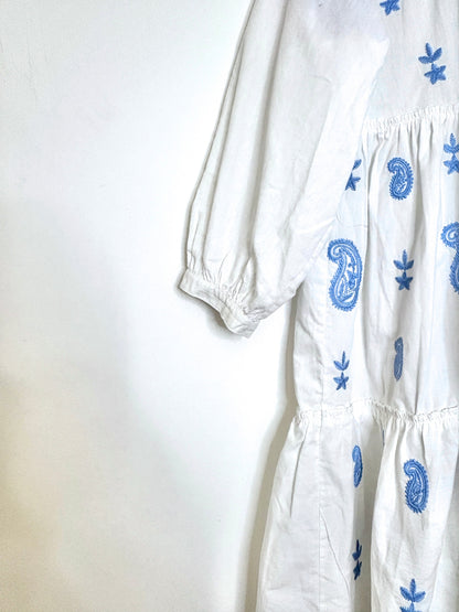 By Malina Cotton Embroidered Dress XS