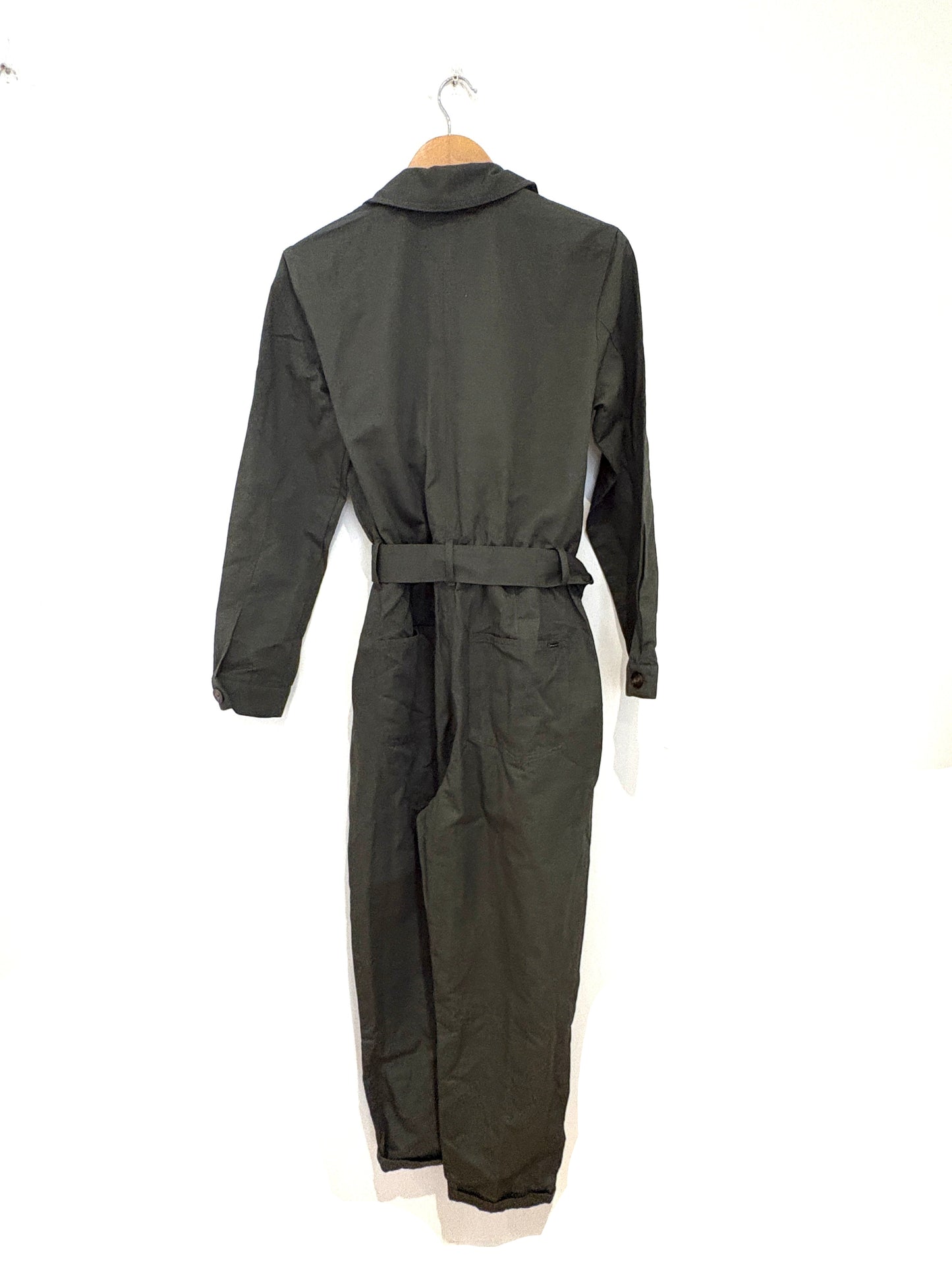 Massimo Duti Khaki Utility Jumpsuit L