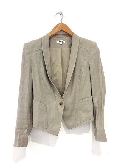 Helmut Lang Linen Cropped Blazer