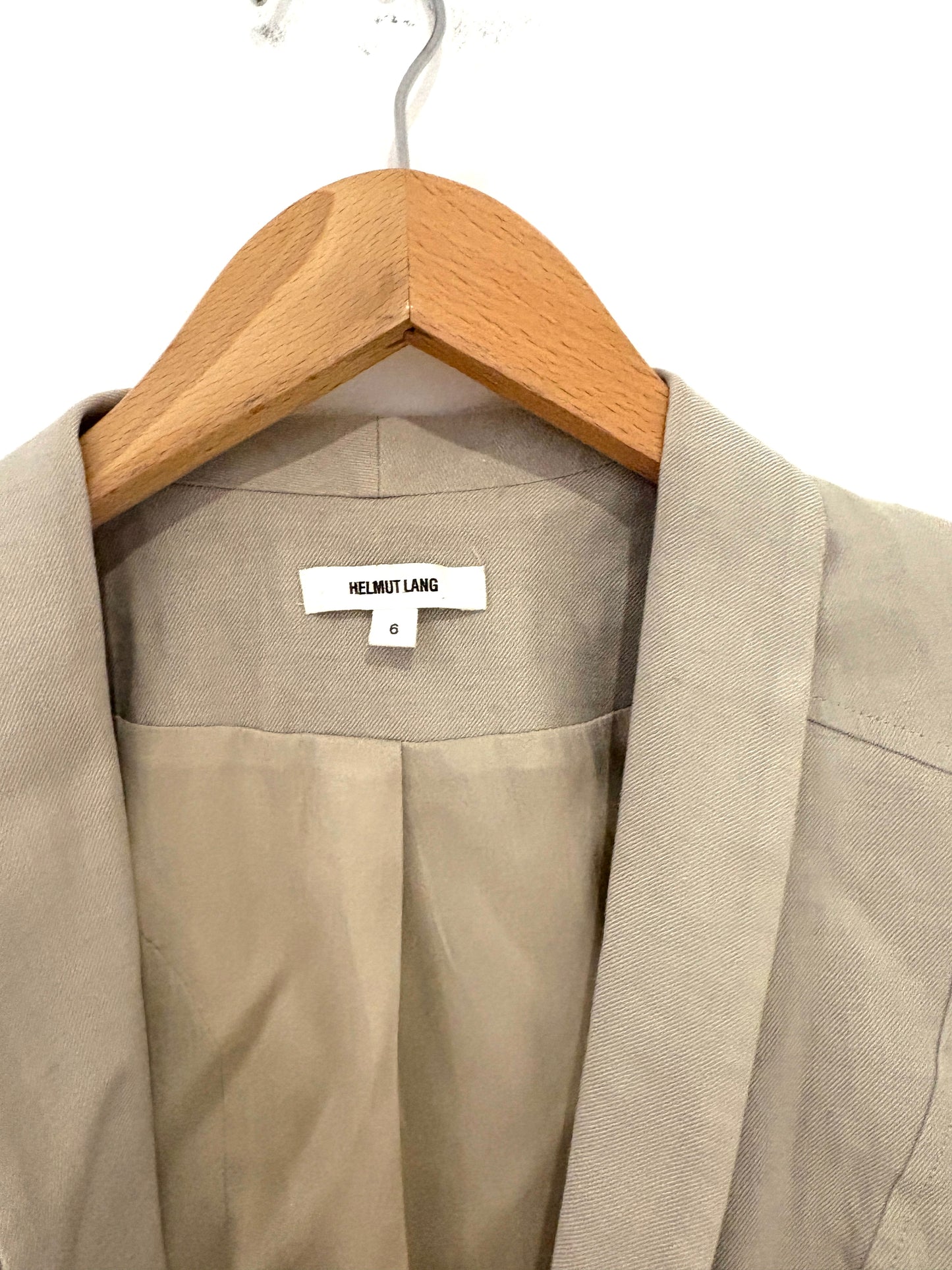 Helmut Lang Cropped Linen Blazer UK 10