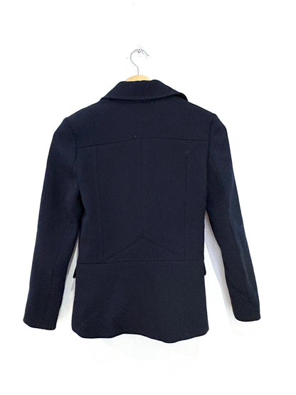 Reiss Navy Double Breasted Coat UK 4