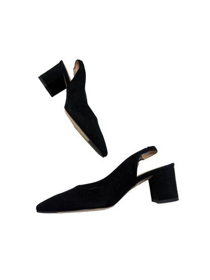 Russell & Bromley Black Suede Slingbacks UK 3