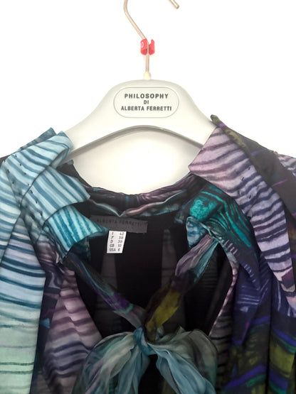 Philosophy Di Alberta Ferretti Silk Print Dress UK 10