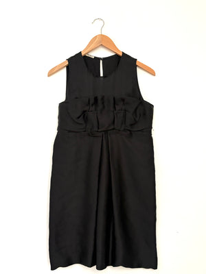 Miu Miu Silk Black Sleeveless Evening Dress UK 8