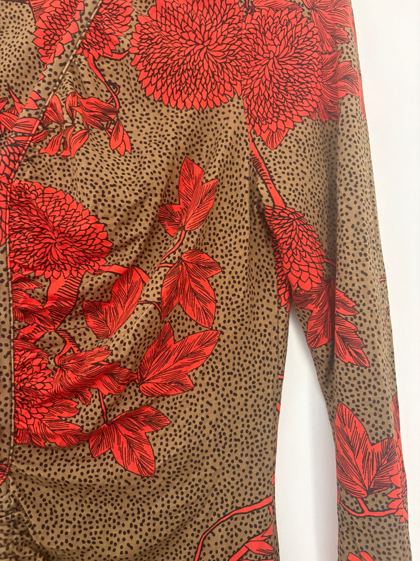 Jigsaw Ruched Floral Dress S