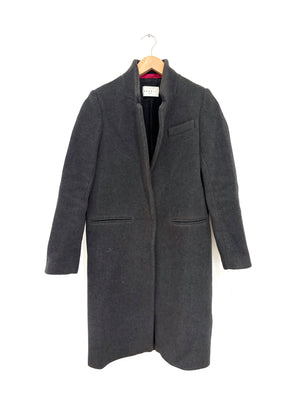 Sandro Grey Wool Coat UK 8