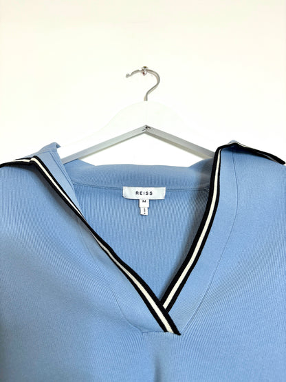 Reiss Cropped Polo Top M
