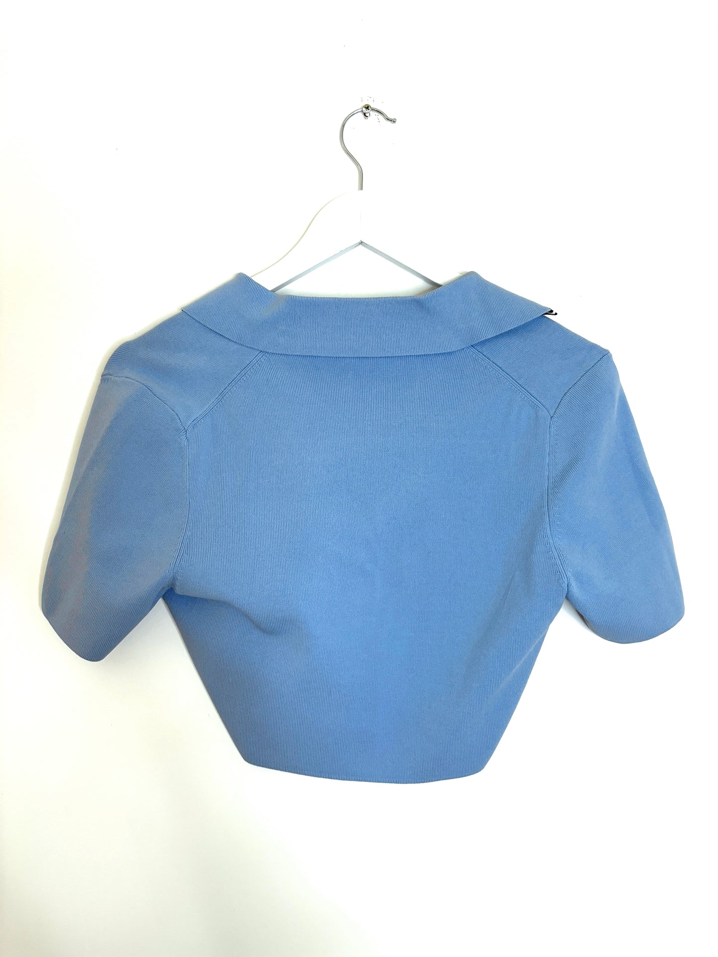 Reiss Cropped Polo Top M
