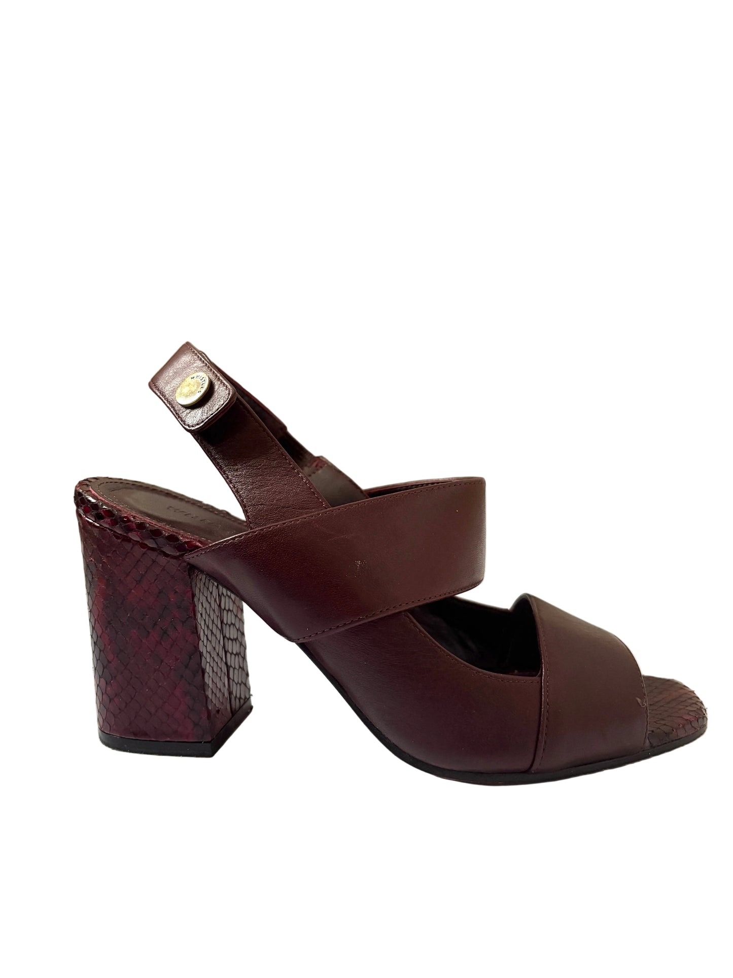 Whistles Maroon Slingback Sandals