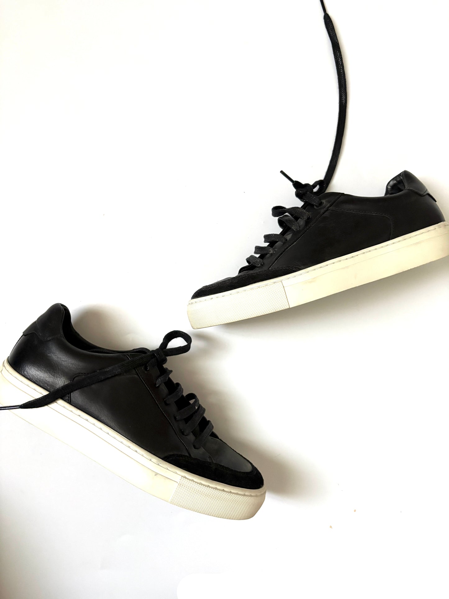 Reiss Leather Low Top Trainers UK 5