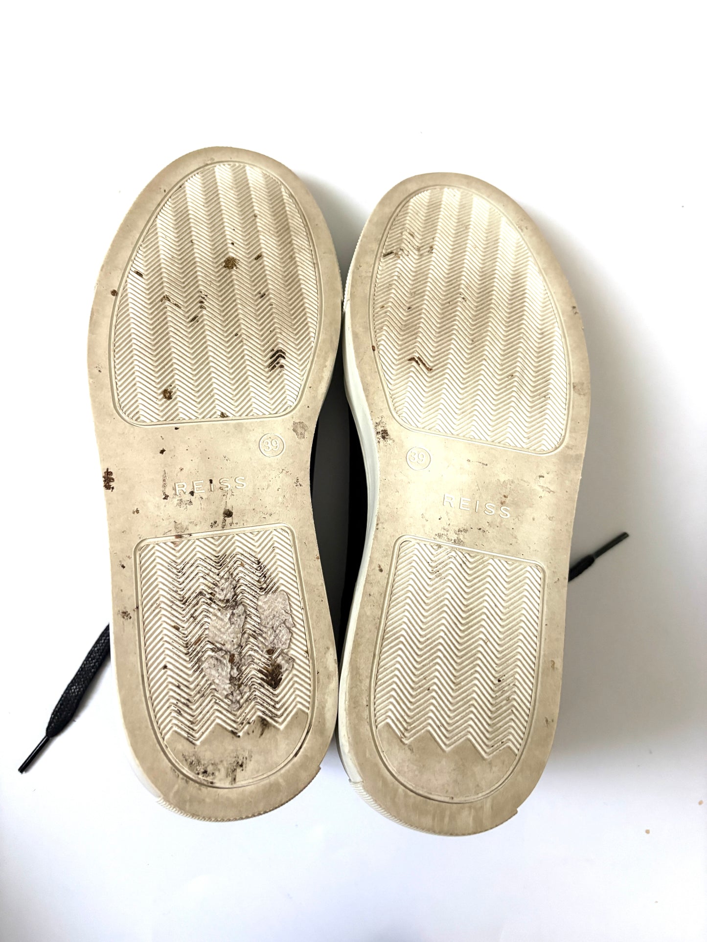 Reiss Leather Low Top Trainers UK 5