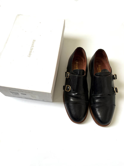 Russell and Bromley Black leather loafers