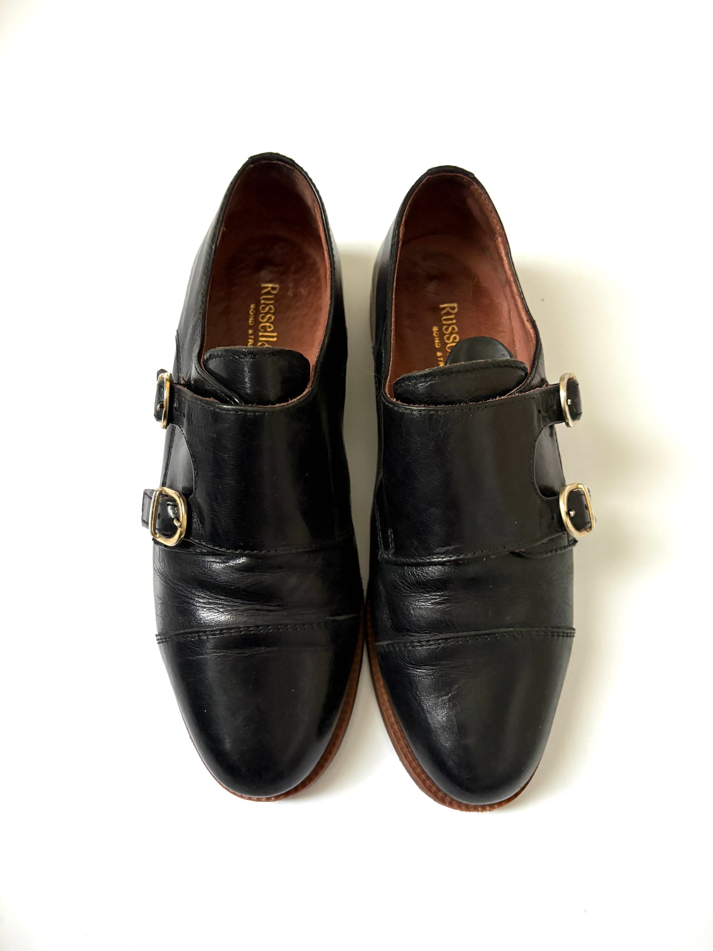 Russell & Bromley Black Leather Loafers UK 5