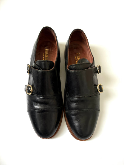 Russell & Bromley Black Leather Loafers UK 5