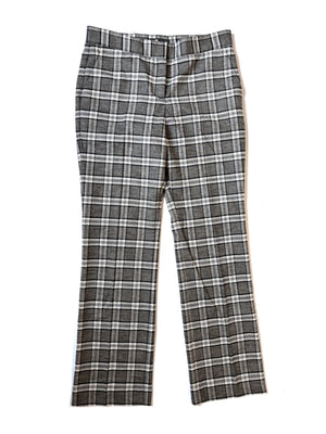 Maje Wool Blend Check Trousers UK 10