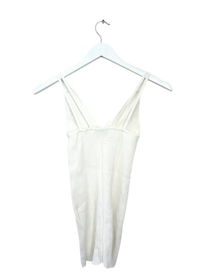 Sandro White Ribbed Tank S
