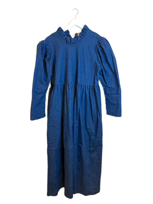 Johanna Sands Denim Frill Dress UK 14